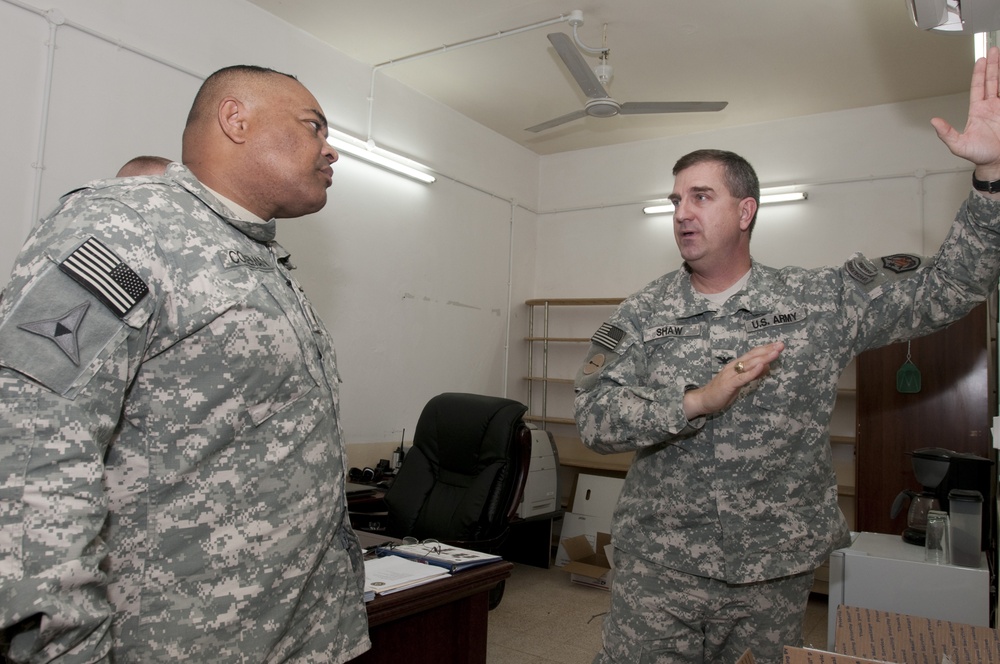 CSM Coleman, USF-I DCG-O Senior enlisted advisor, visits Camp Taji