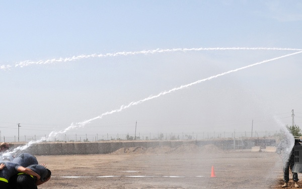 Baqubah QRF disperse mock riot