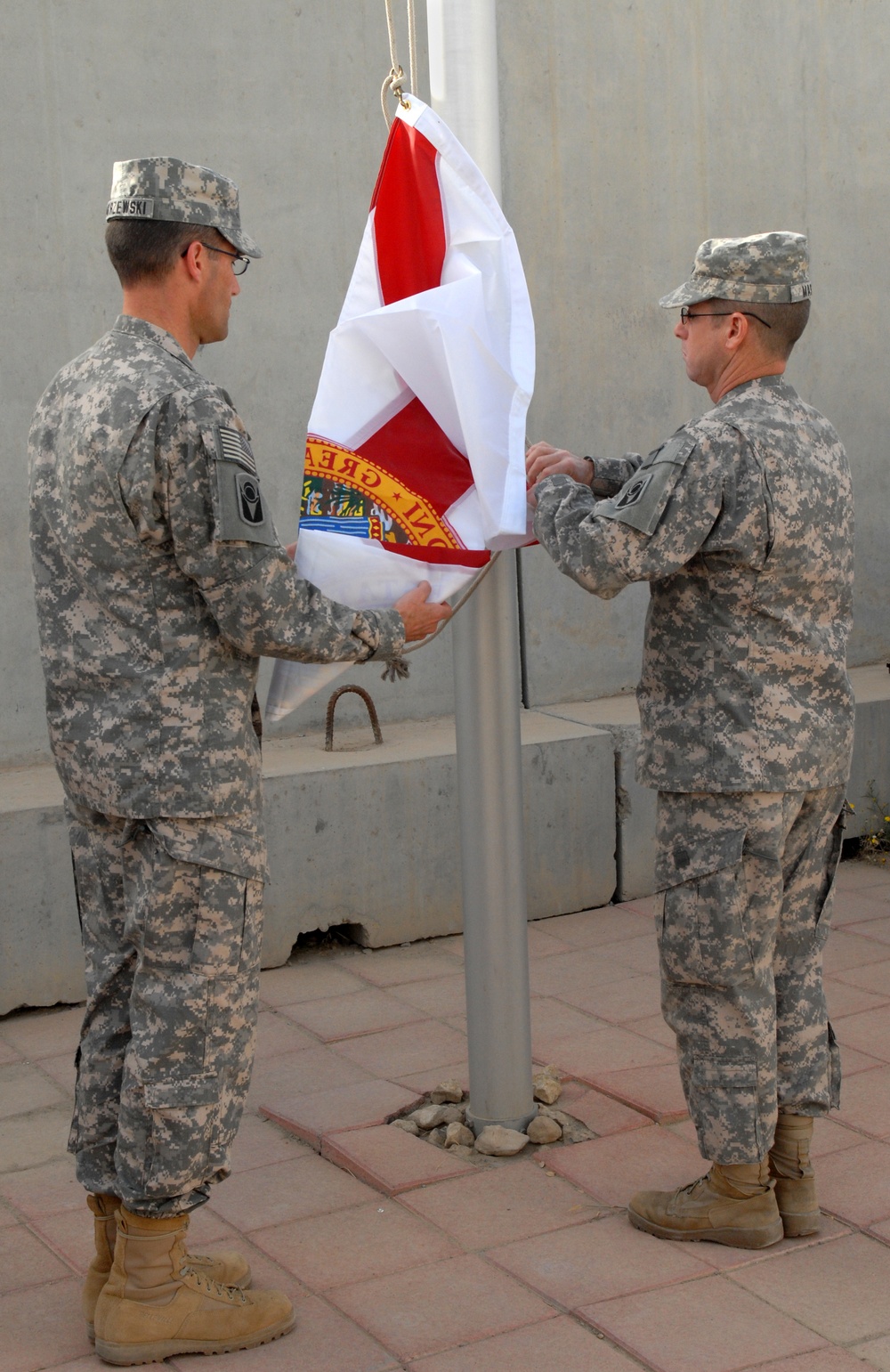 53rd Infantry Brigade Combat Team Transfer of Authority ceremony