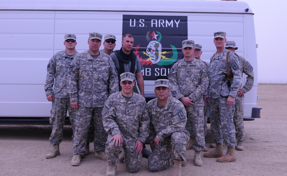 Explosives Ordnance Disposal teams visit