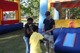 Workhorses Donate Time: MWSS-271 Volunteers at School Fair