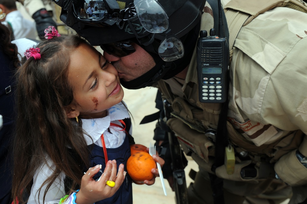6-1 CAV Attends School Ribbon Cutting Ceremony