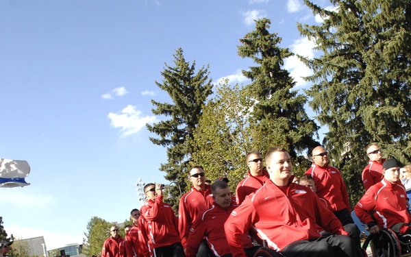 Wounded warriors open, participate in competition
