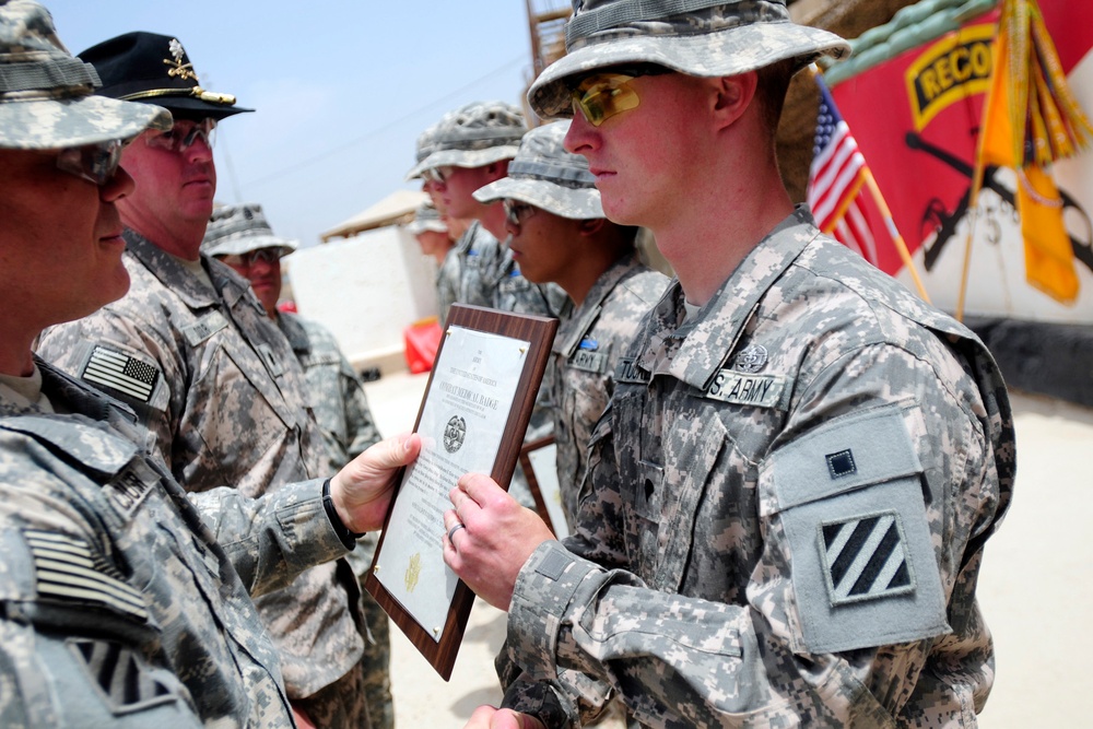 Fourteen 5-7 Cav. Regt. Soldiers receive combat awards