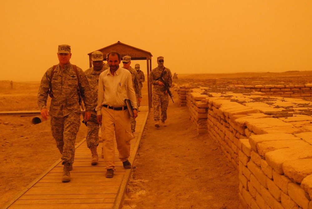 Virginia's adjutant general visits deployed troops in Iraq