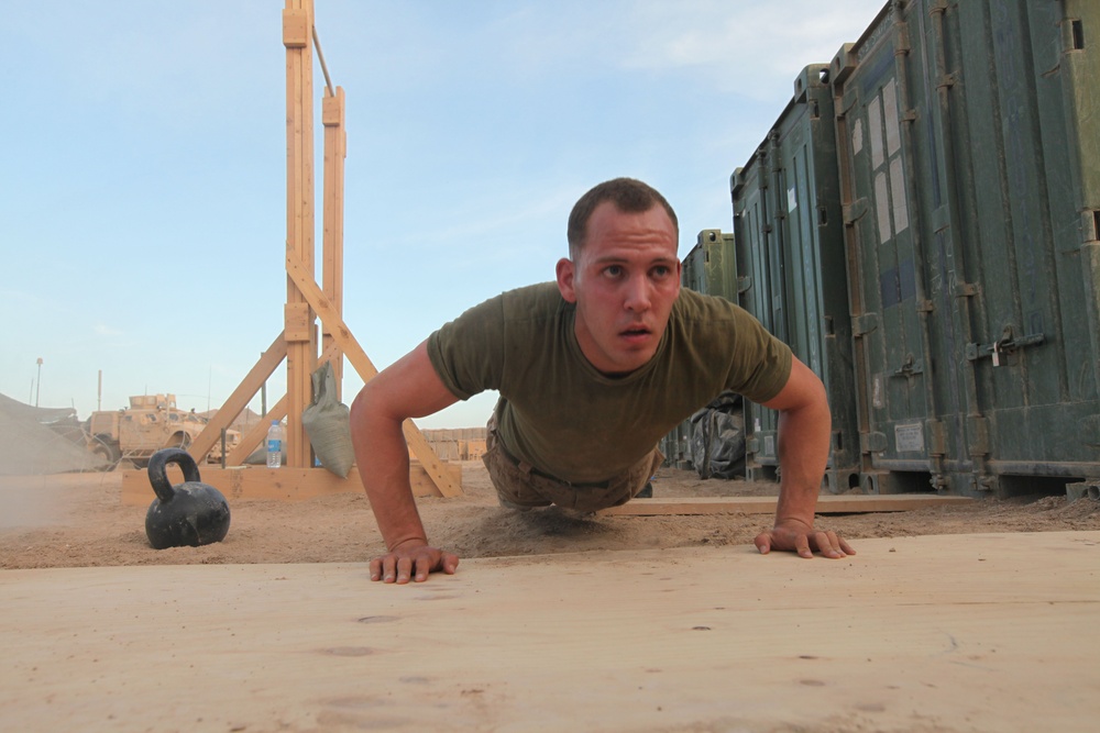 Marines maintain fitness in Marjah