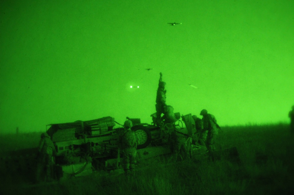 Airborne Artillery Light Up the Night at JFEX