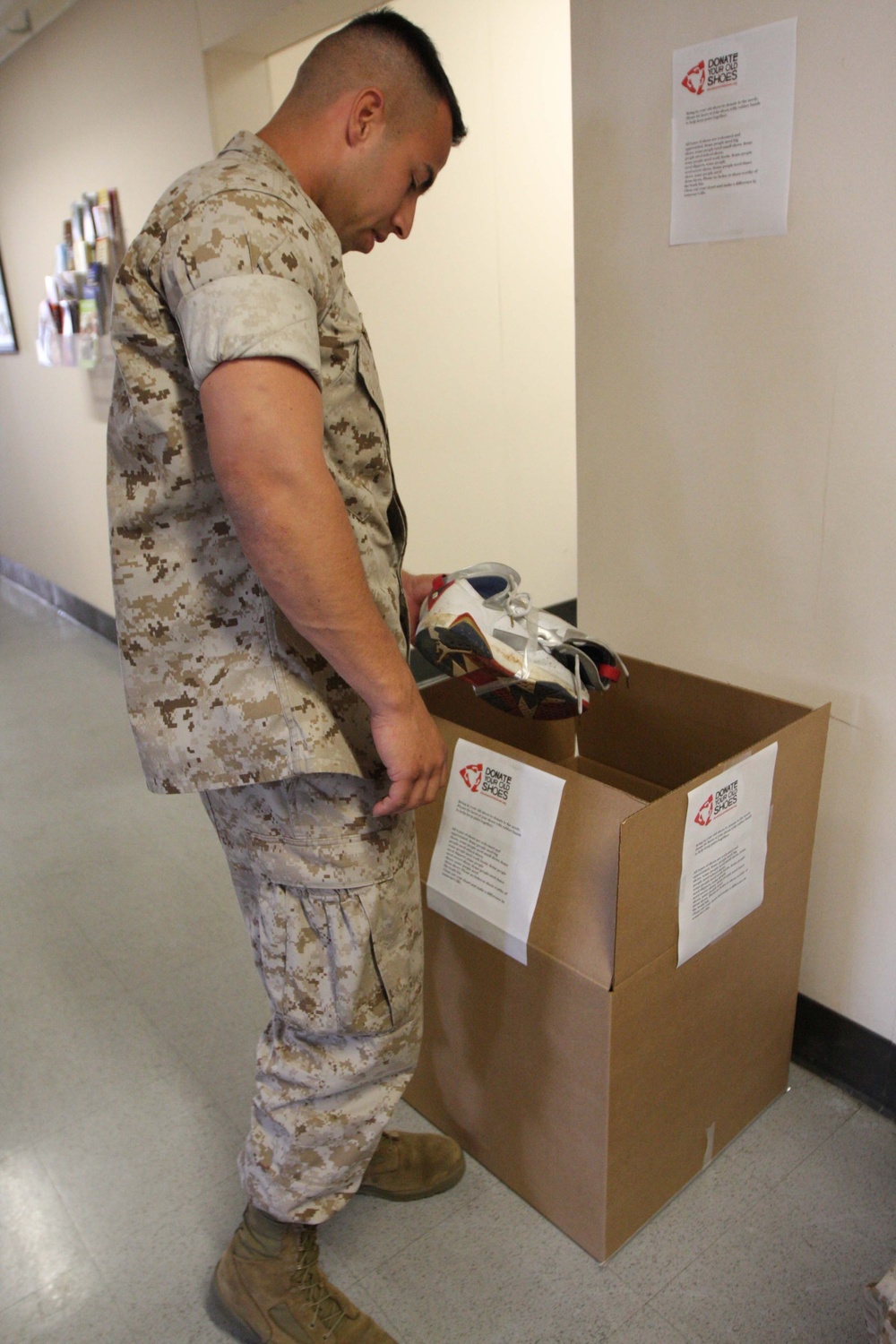 Miramar Marines make a difference one shoe at a time