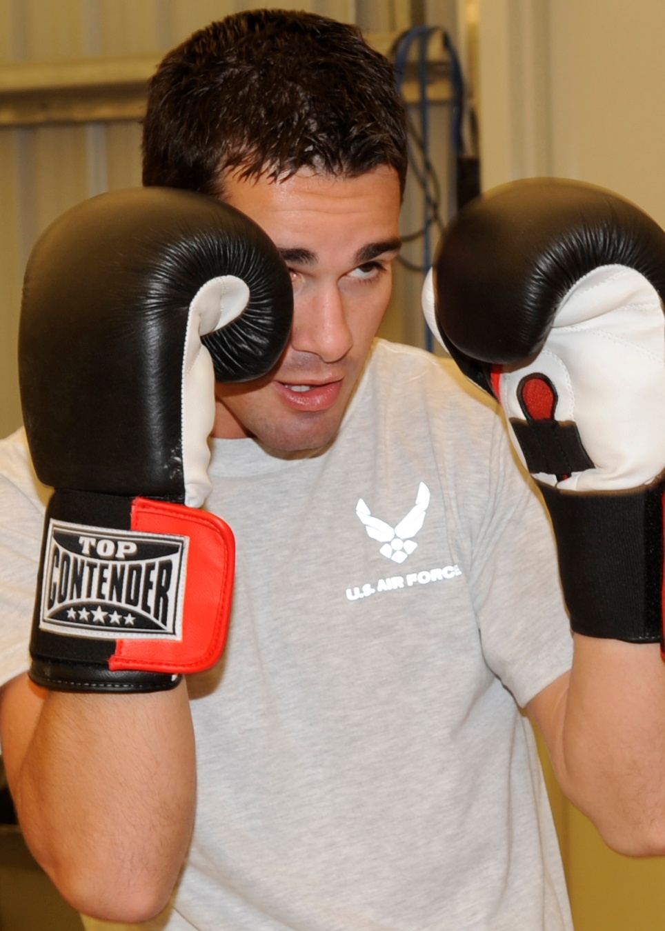 Air Weapons Officer Throws Punches in the Ring, in the Sky