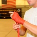 Air Weapons Officer Throws Punches in the Ring, in the Sky