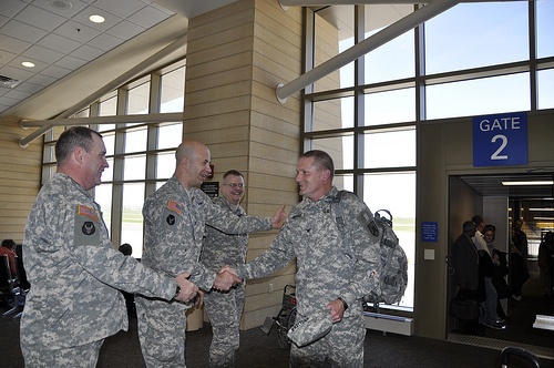 First Group of Soldiers Home from Kosovo