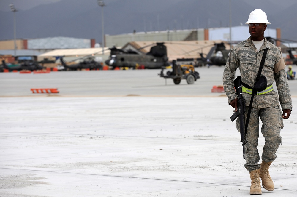 Bagram Airmen Providing Force Protection