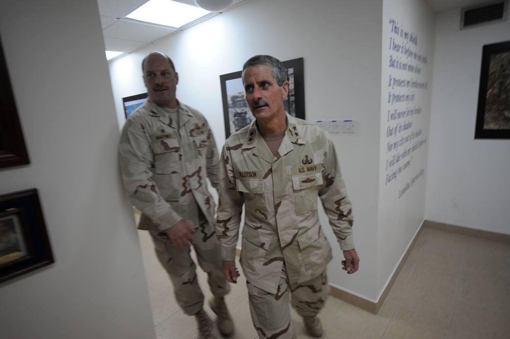 Commander Naval Expeditionary Combat Command RADM Michael P. Tillotson Visits CTF 56