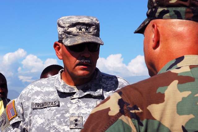 Maj. Gen Trombitas visits Haiti
