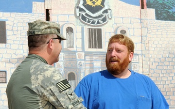 Country singer Rick Trevino entertains Soldiers in Southern Iraq