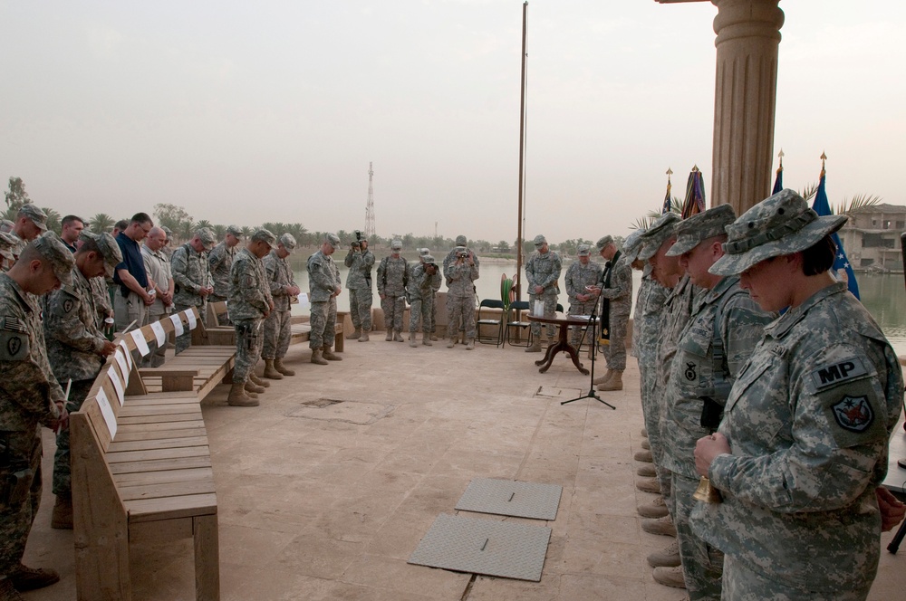 Military Police at Camp Victory hold memorial ceremony to end National Police week