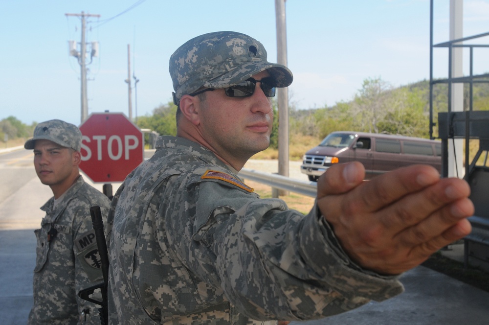 115th MP Company Guard Checkpoint