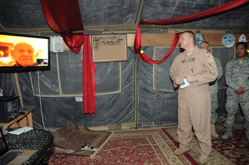 380th Bombardment Group Veterans Honored With Presentation at Southwest Asia Base