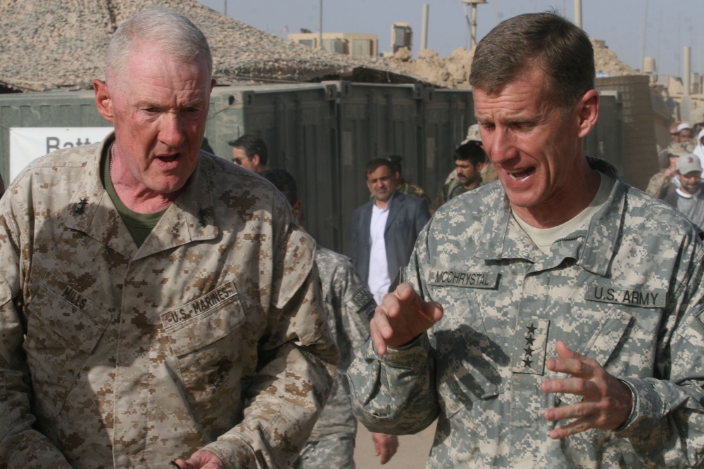 Gen. McChrystal Visits Marjah Marines