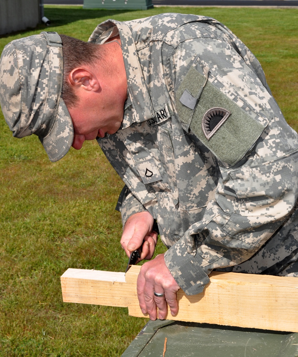 Soldier hard at work for Best Warrior Challenge