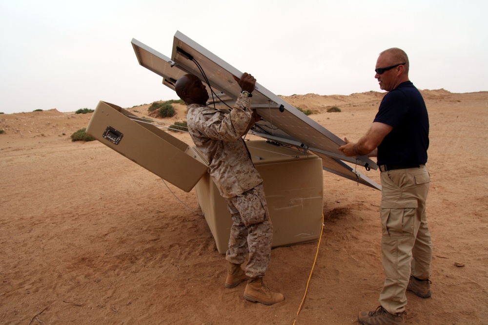 Marines Test Out Alternative Energy System at African Lion