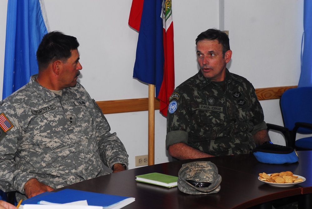Maj. Gen. Trombitas' visit to Gonaives