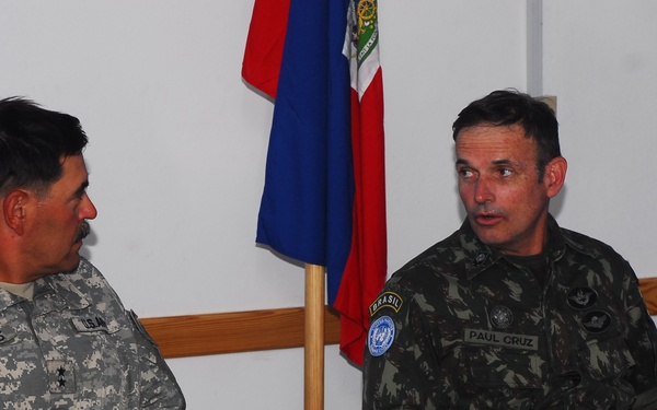 Maj. Gen. Trombitas' visit to Gonaives