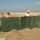 Guardsmen construct Hesco wall in Port Fourchon