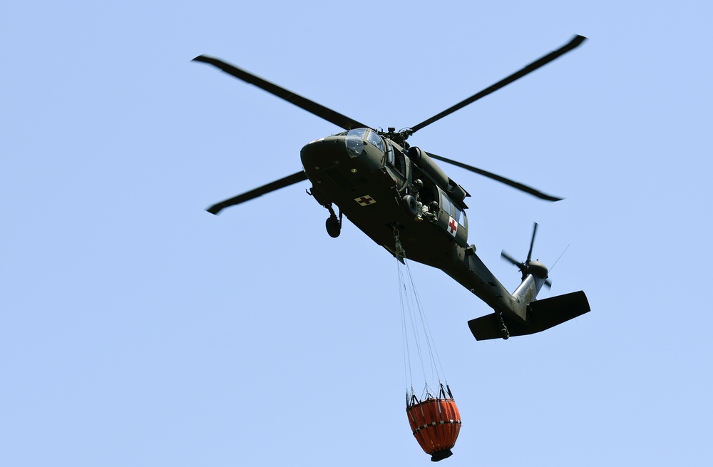 Air Crews Train on Water Bucket Drops