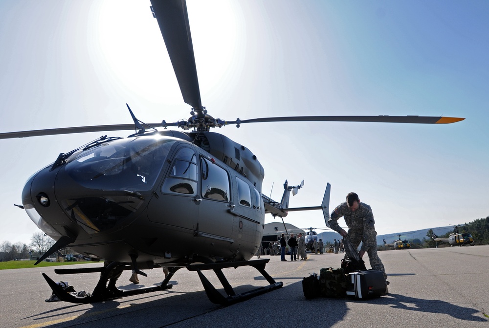 Five New UH-72A Lakota Light Utility Helicopters Make JMRC Debut