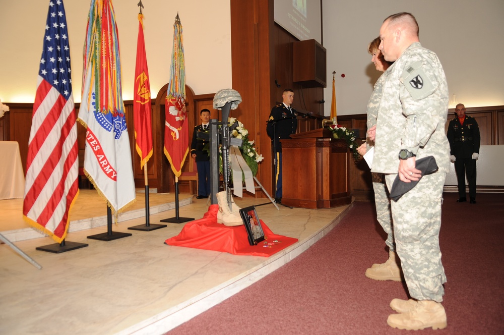 Memorial Ceremony for Sgt. Tomlinson