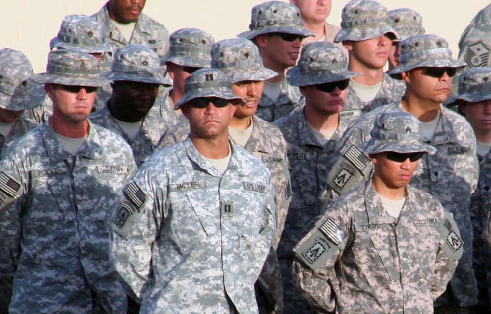 Fort Bragg Soldiers Participate in Deployed Retreat Ceremony