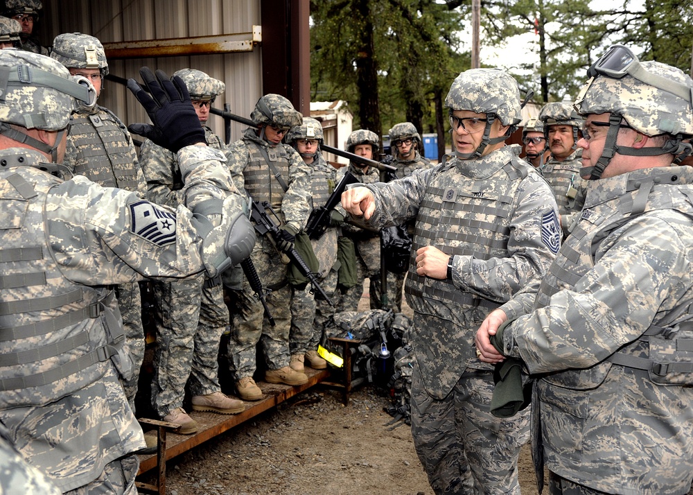 Senior leader experiences pre-deployment training