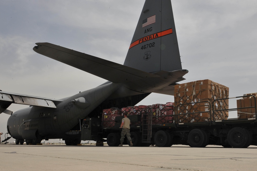 U. S. Air Force humanitarian assistance continues in Tajikistan