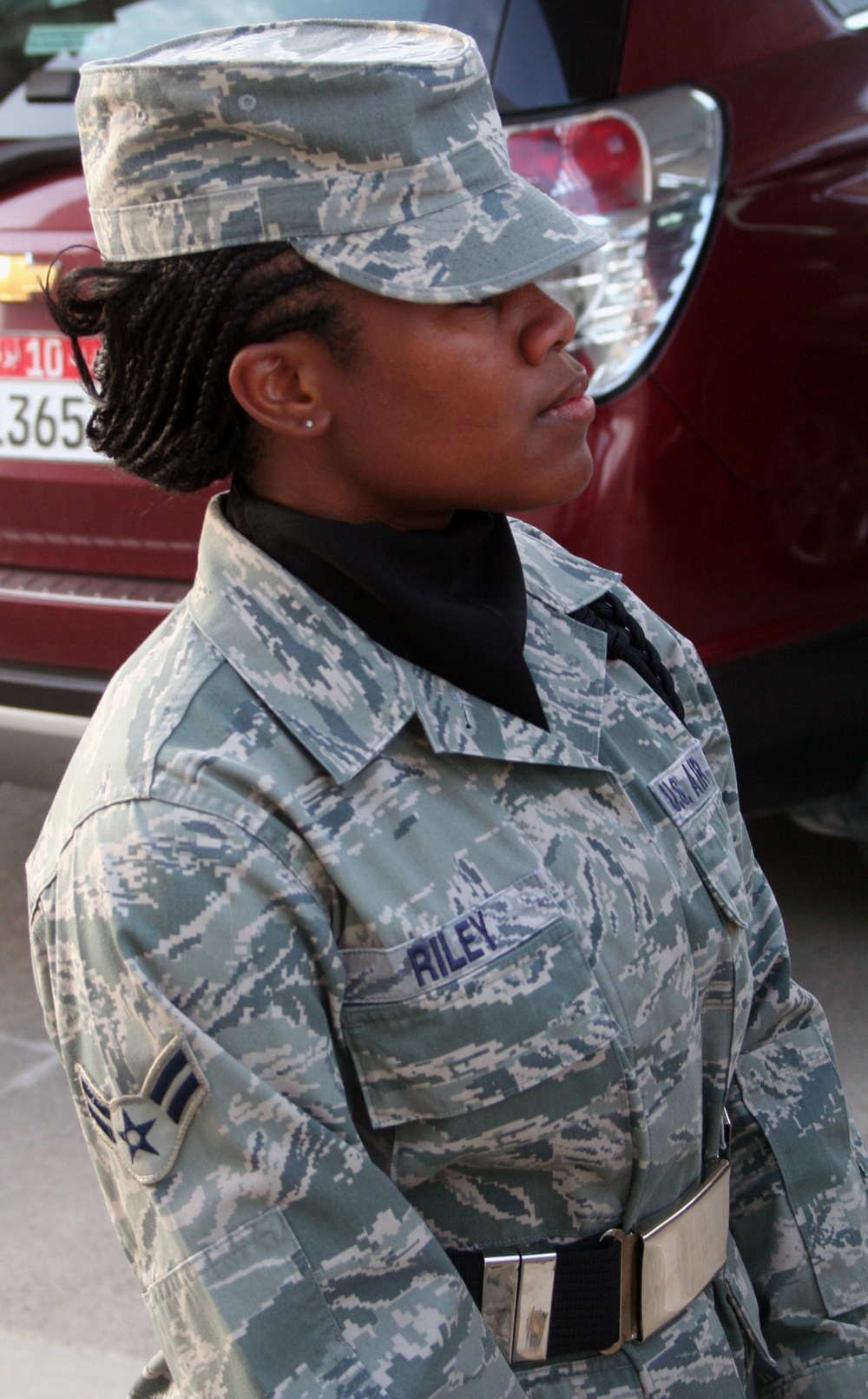 380th Airmen Honor American Flag in Retreat Ceremony