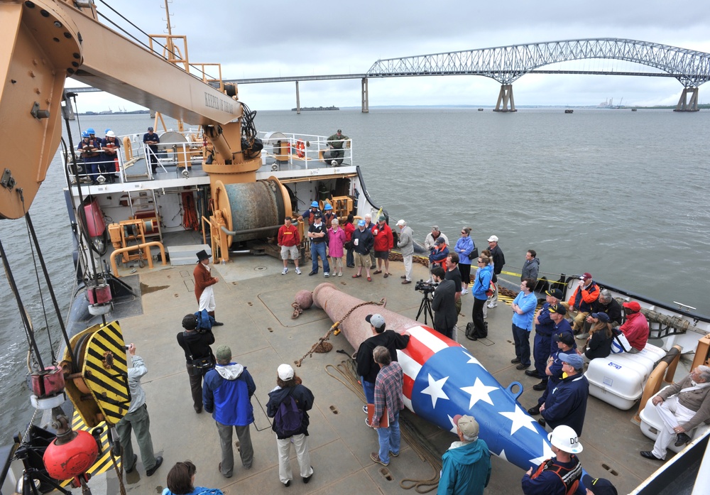 Coast Guard Cutter Sets Francis Scott Key Buoy