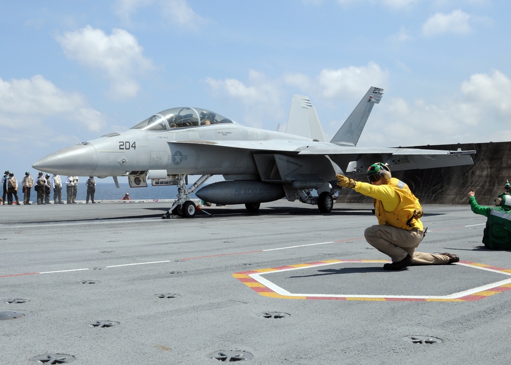 USS George H.W. Bush flight operations