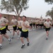 Support battalion marks anniversary, achievement with run downrange