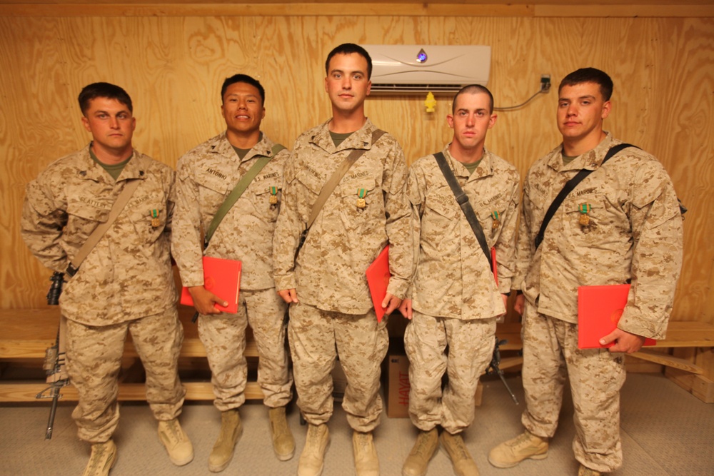 7th ESB Marines Awarded for 'heroic Actions' During Leatherneck Fire