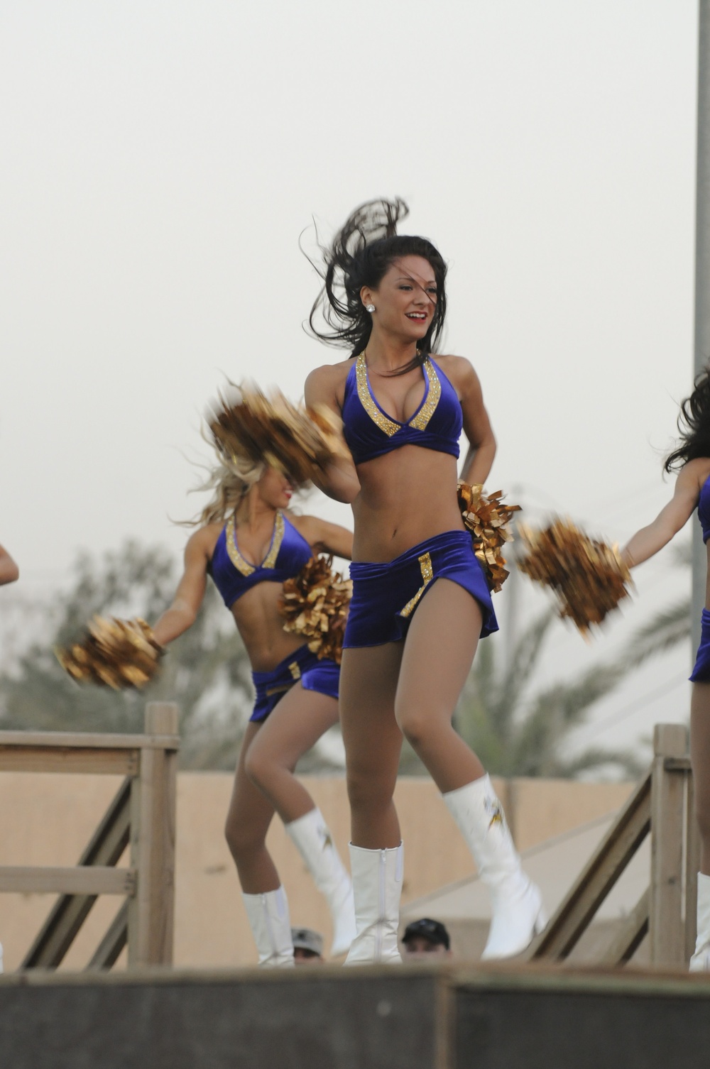 Minnesota Vikings performa at Camp Victory
