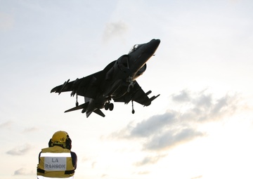 Capella Strike:  MAG-14 Marines prep Harriers to train aboard ship