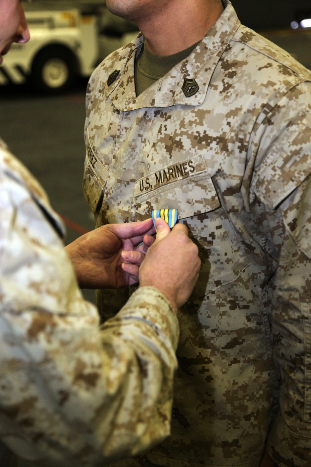 Marine Personifies Service Before Self