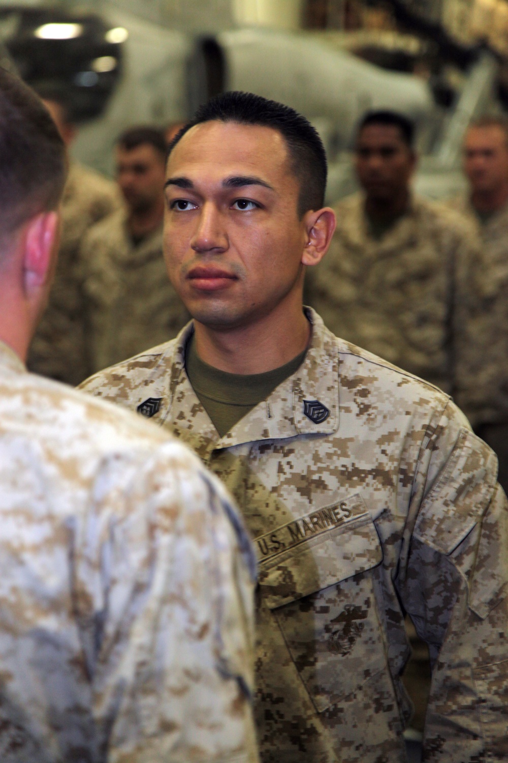 Marine Personifies Service Before Self