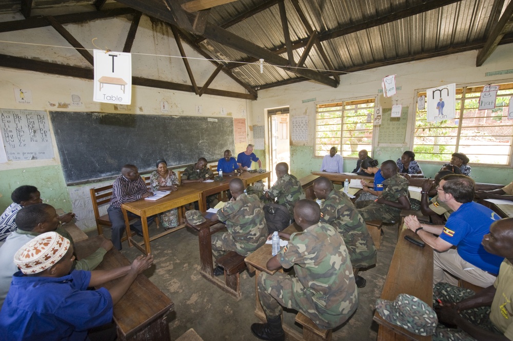 civil affairs training at the Kasenyi Training Facility