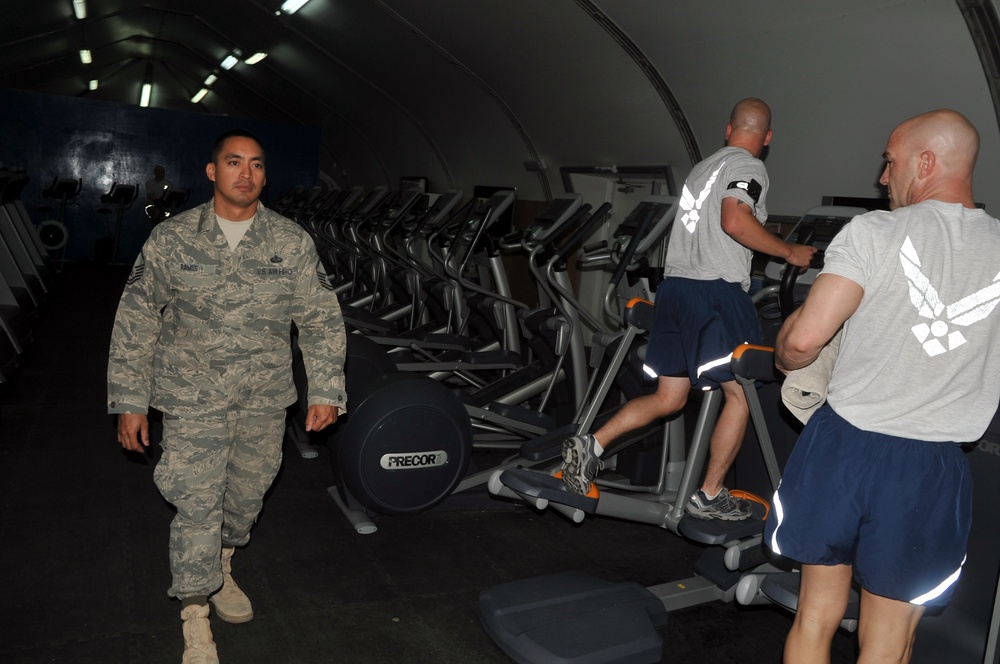 Hickam Master Sergeant, Kapolei Native, Manages Fitness Activities for Southwest Asia Wing
