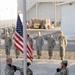 380th Air Expeditionary Wing Staff Airmen Lead Deployed Retreat Ceremony