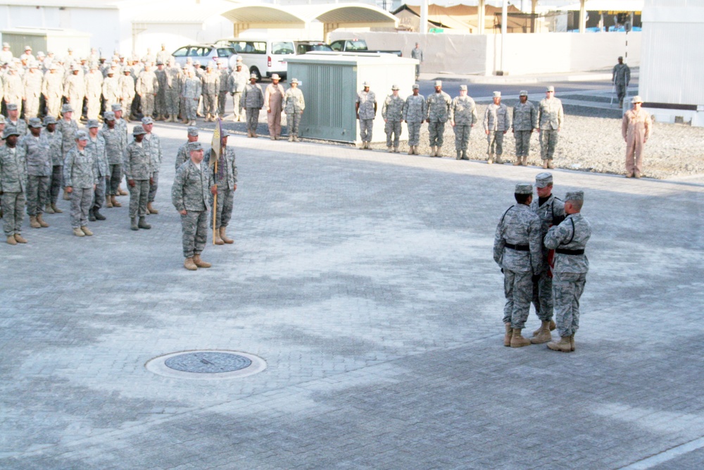 380th Air Expeditionary Wing Staff Airmen Lead Deployed Retreat Ceremony