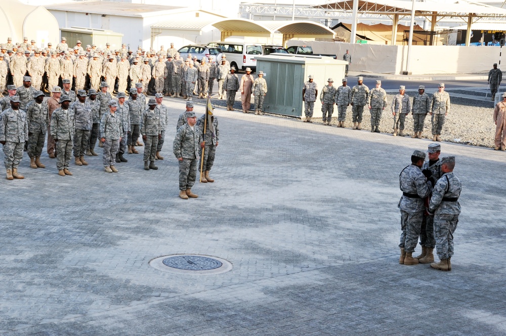 380th Air Expeditionary Wing Staff Airmen Lead Deployed Retreat Ceremony