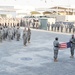 380th Air Expeditionary Wing Staff Airmen Lead Deployed Retreat Ceremony