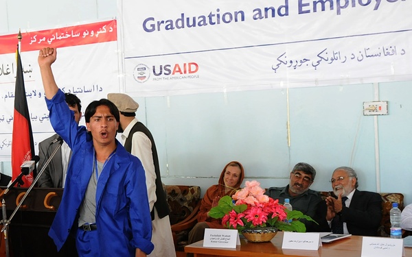 KCC Graduates 103 Young Men Trained to Rebuild Afghanistan